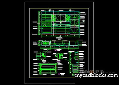 Kitchen Renovation CAD plane and elevation